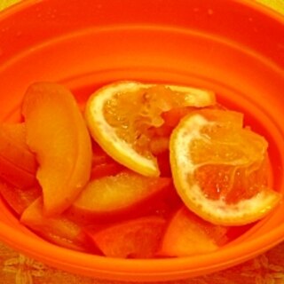 ハチミツレモンでリンゴ煮